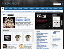 Tablet Screenshot of pokerzone.cz